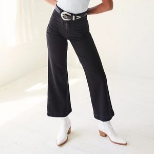 Rollas distressed black sailor jeans size 26